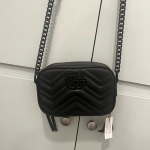 “GG” Black Crossbody Purse